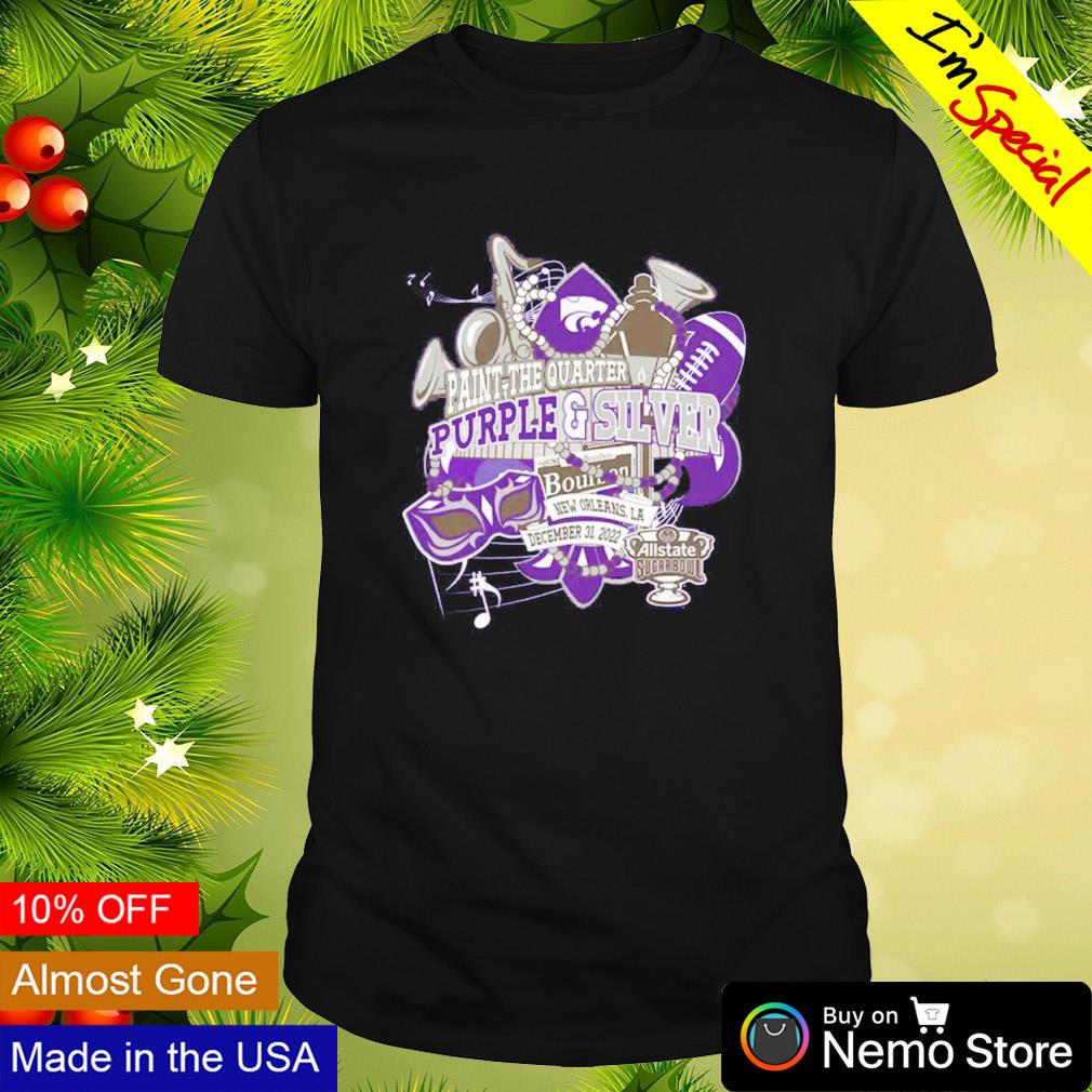 K-State Wildcats paint the quarter purple and silver sugar bowl bound 2022 shirt