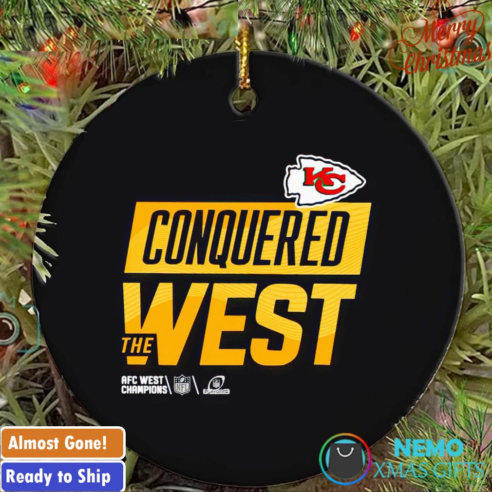 Kansas City Chiefs Merry Christmas Circle Ornament