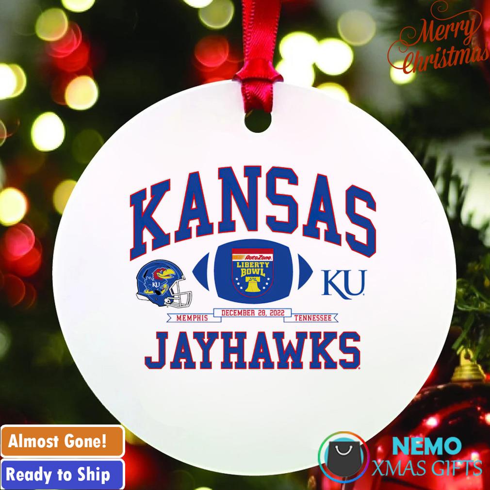 Kansas Jayhawks Memphis Tennessee December 20 2022 ornament