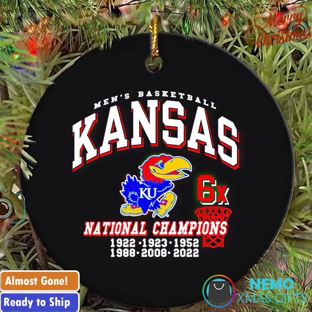 Kansas Jayhawks Men's Basketball national champions 2022 ornament