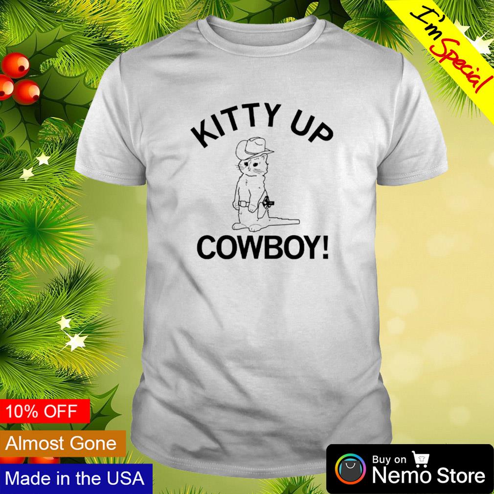Kitty up cowboy shirt