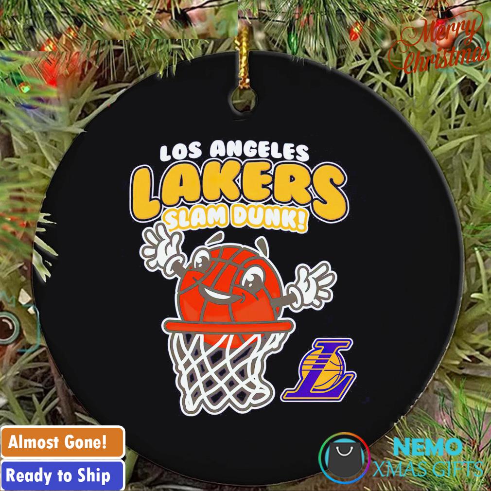 Los Angeles Lakers slam dunk ornament