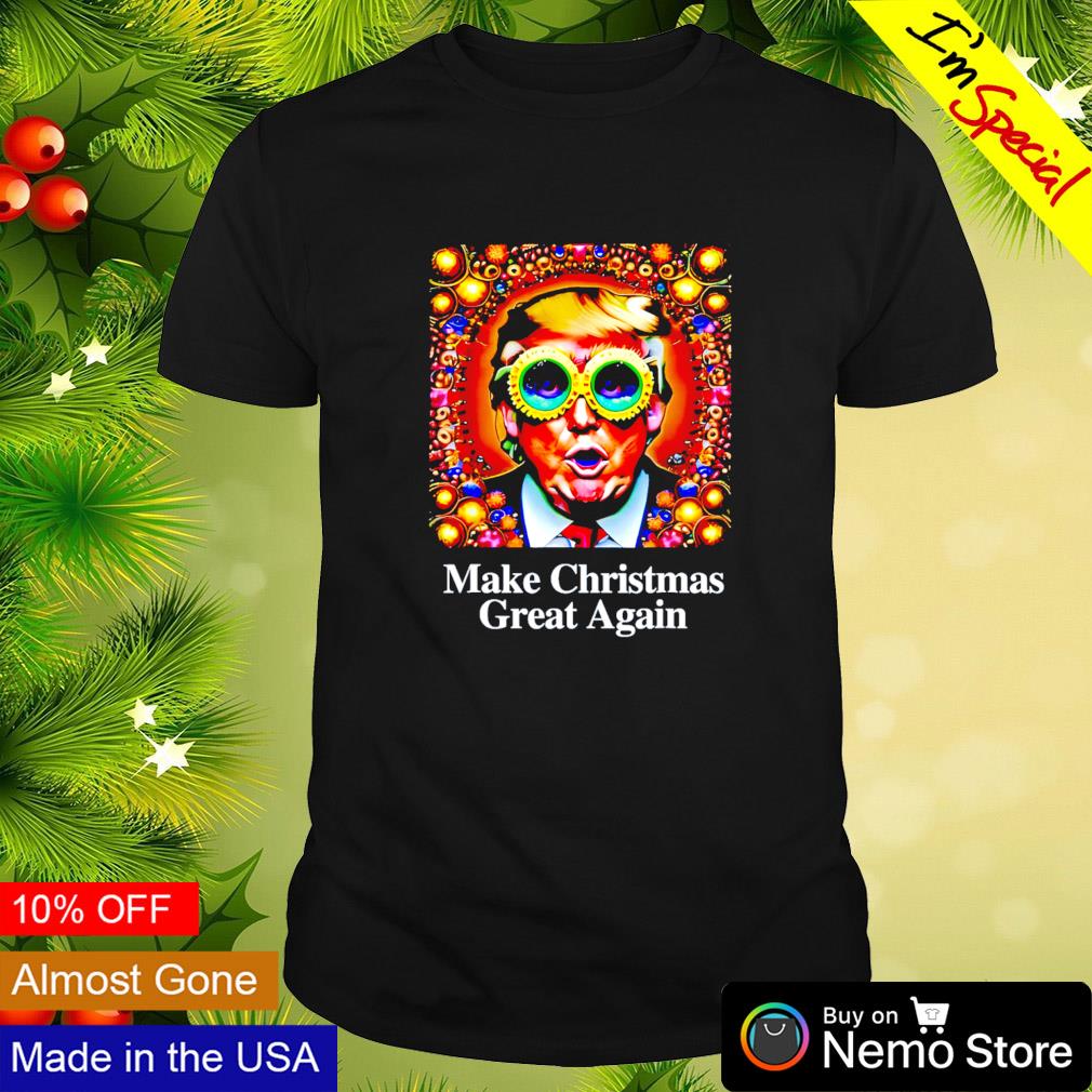 Make Christmas great again Trump psychedelic shirt