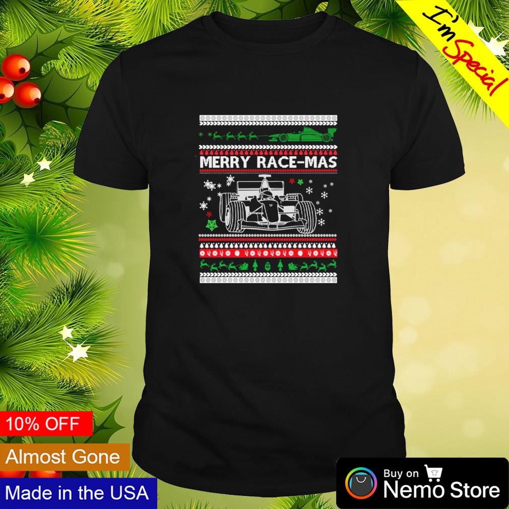 Merry Race Mas F1 ugly Christmas shirt