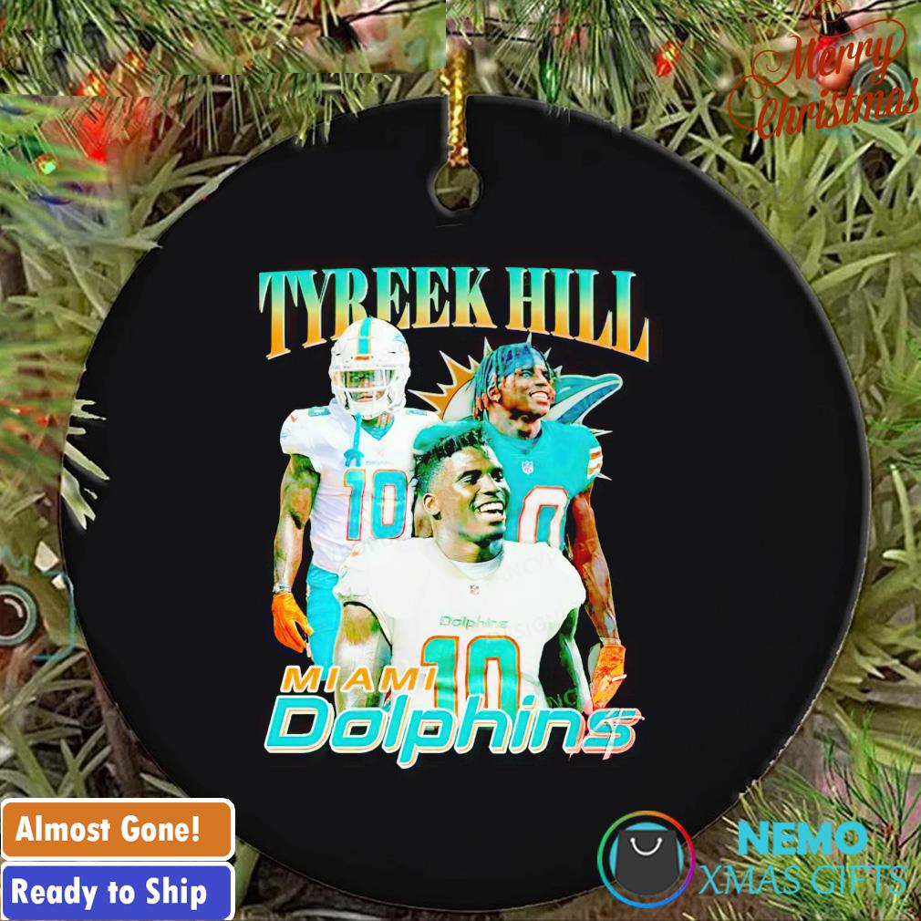 Miami Dolphins Tyreek Hill picture collage ornament