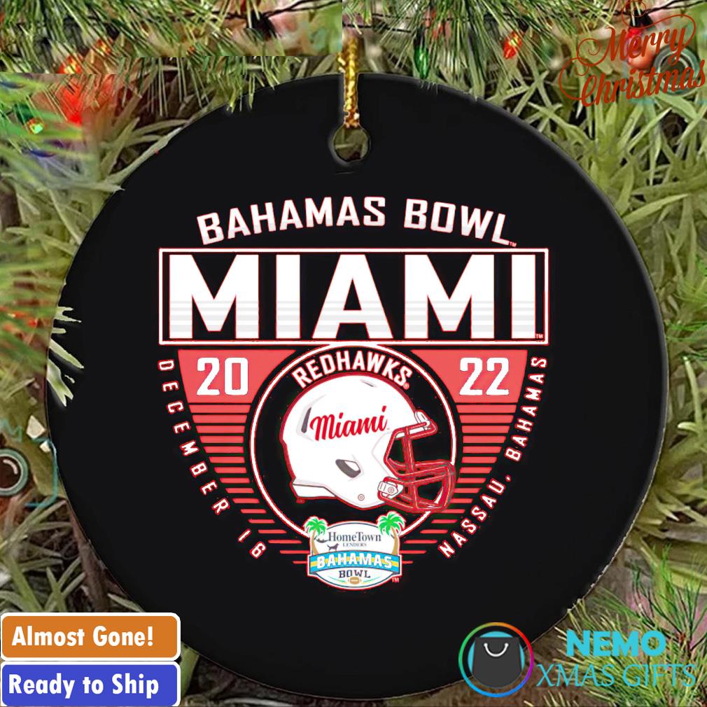 Miami RedHawks 2022 Bahamas Bowl ornament