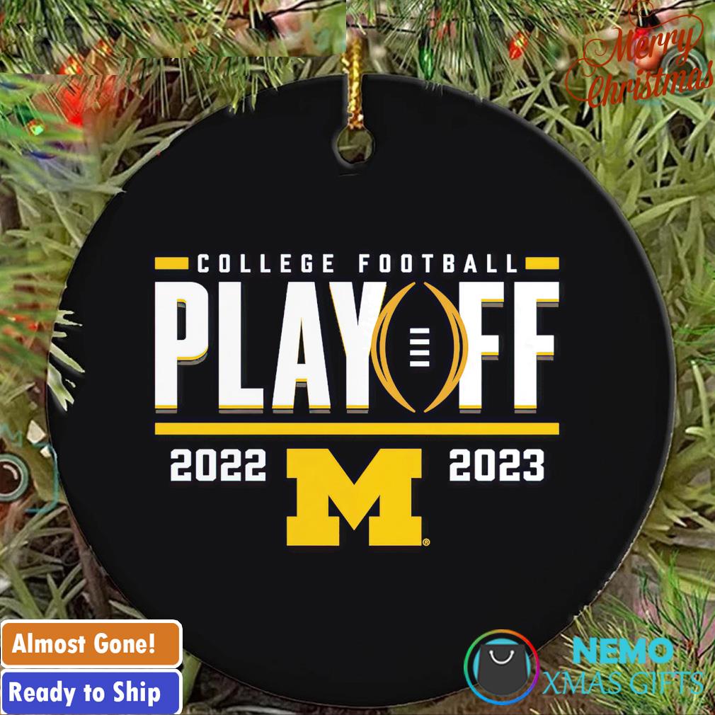 Michigan Wolverines 2022 College Football Playoff First Down ornament