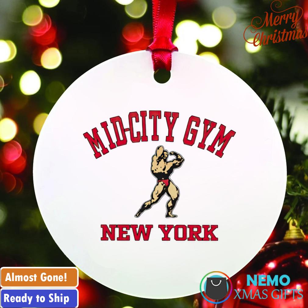 Mid city gym New York ornament
