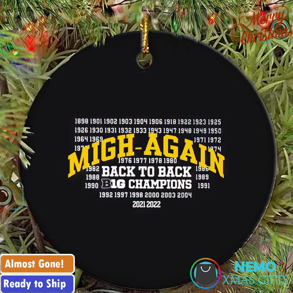 Migh again back to back big champions 2021 2022 ornament