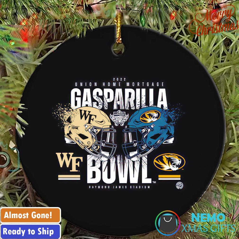 Missouri Tigers vs. Wake Forest Demon Deacons 2022 Union Home Mortgage Gasparilla Bowl ornament
