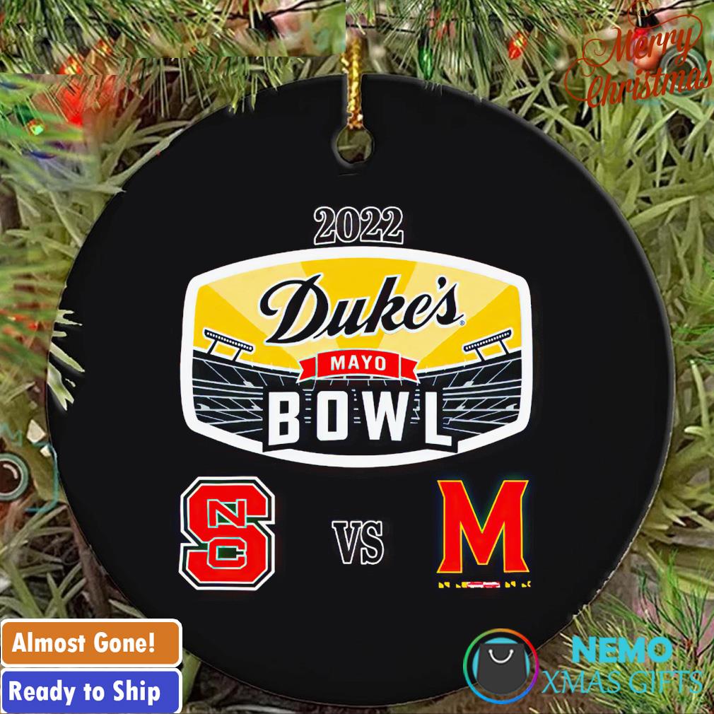 NC State vs Maryland Duke's Mayo Bowl matchup ornament