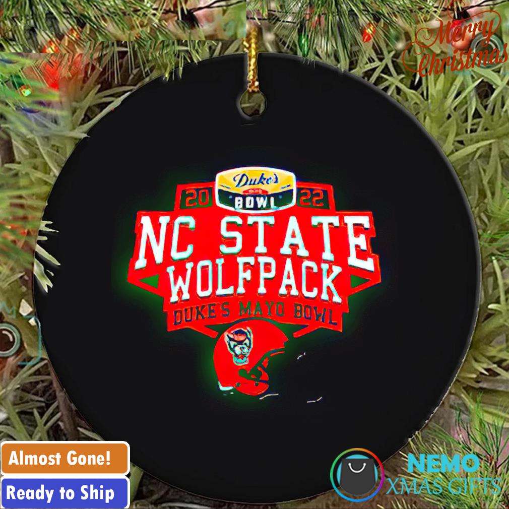 NCAA NC State Wolfpack Football 2022 Duke’s Mayo Bowl ornament