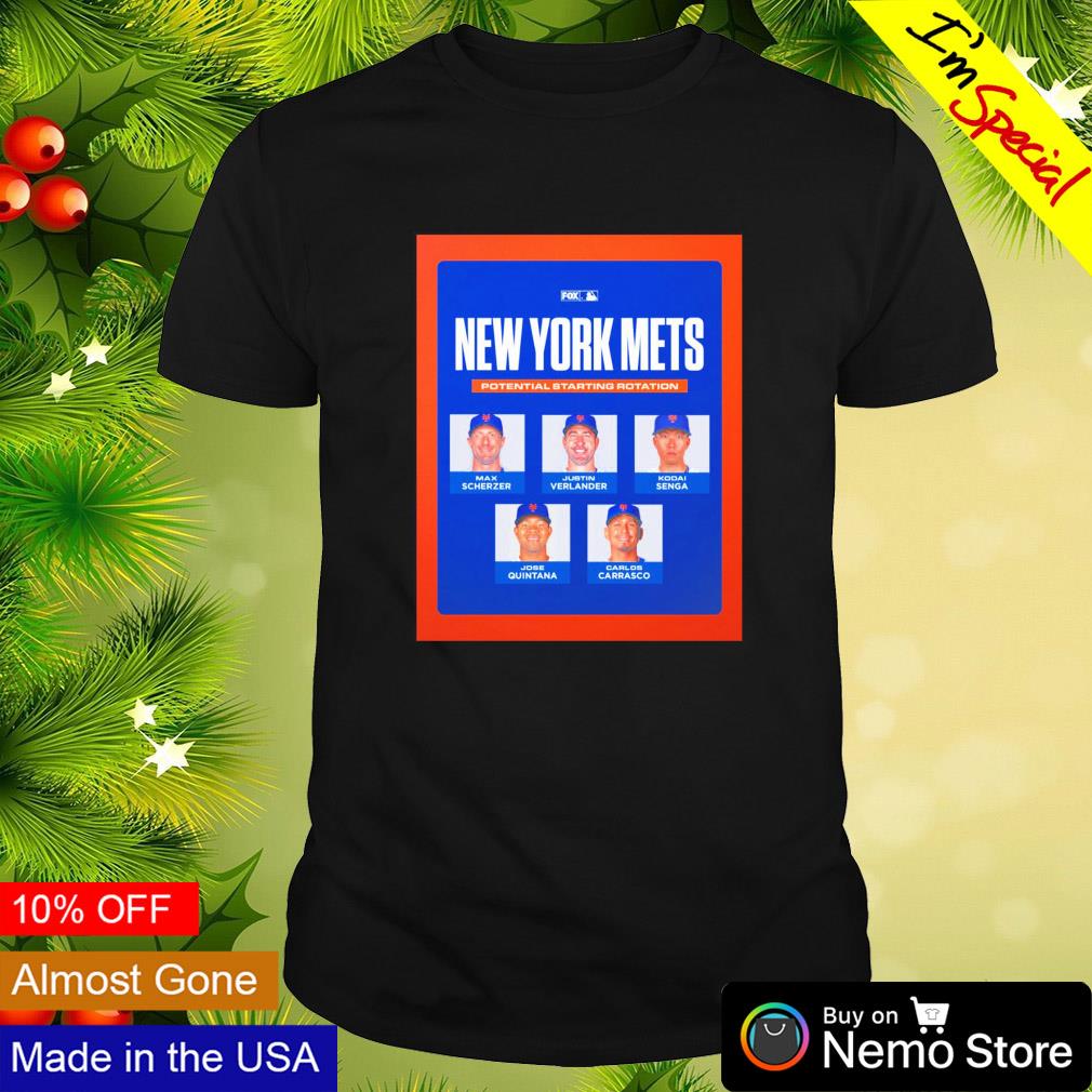 New York Mets potential starting rotation MLB 2023 shirt