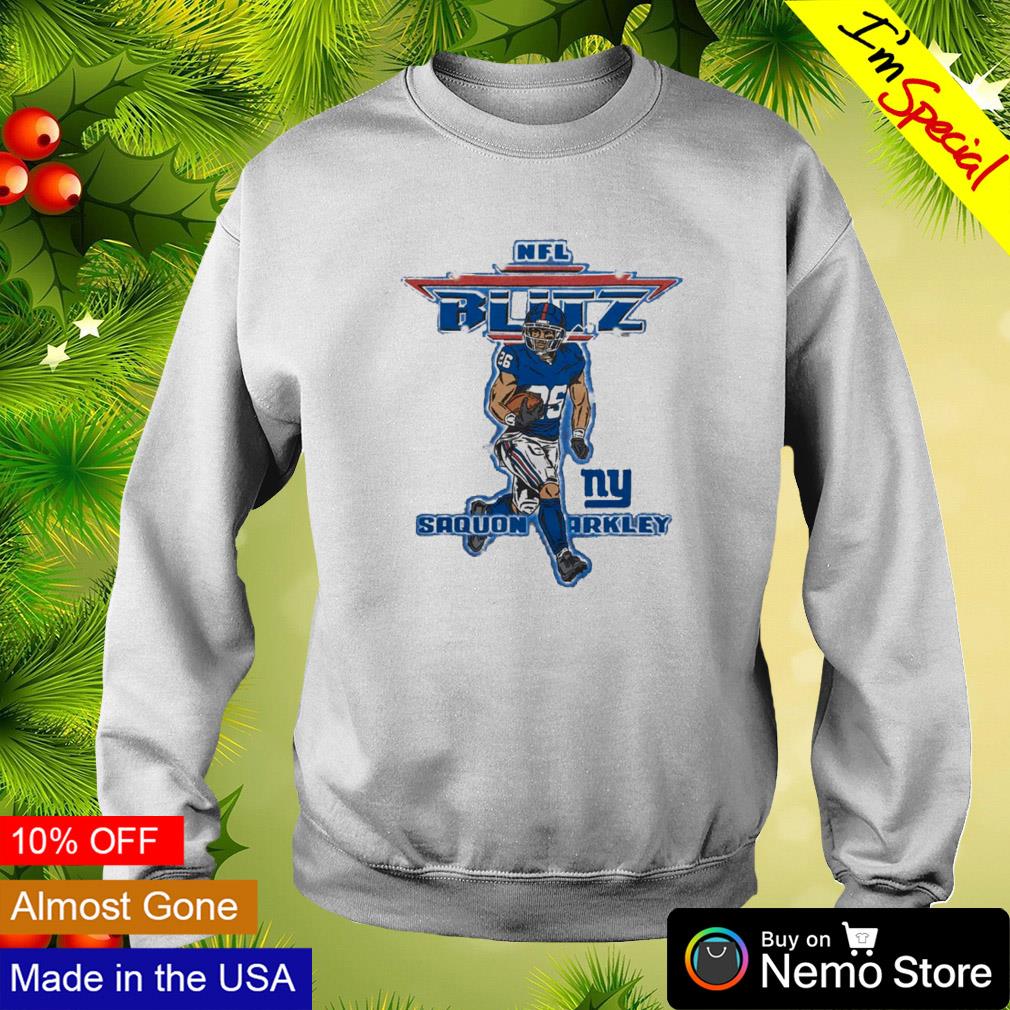 New York Giants Saquon Barkley Text Pic T-Shirt