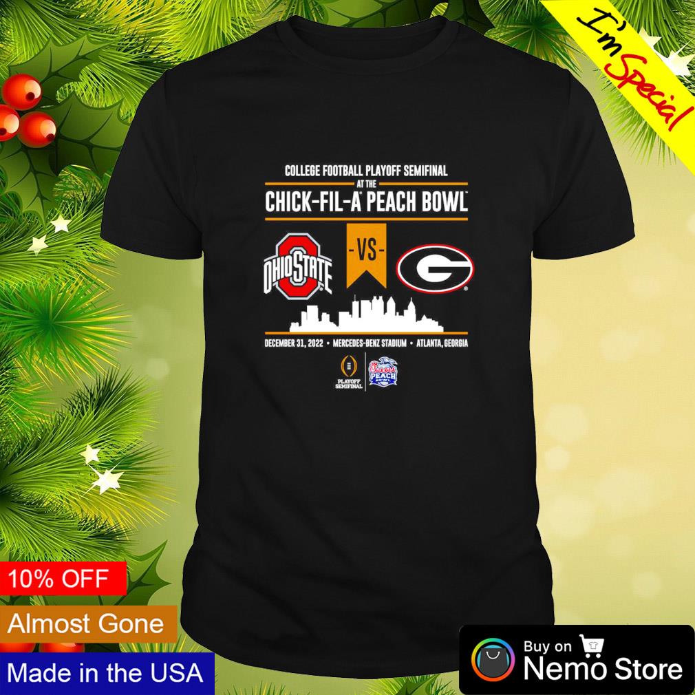 Ohio State vs Georgia college football playoff semifinal at the chick fil a peach bowl 2022 shirt