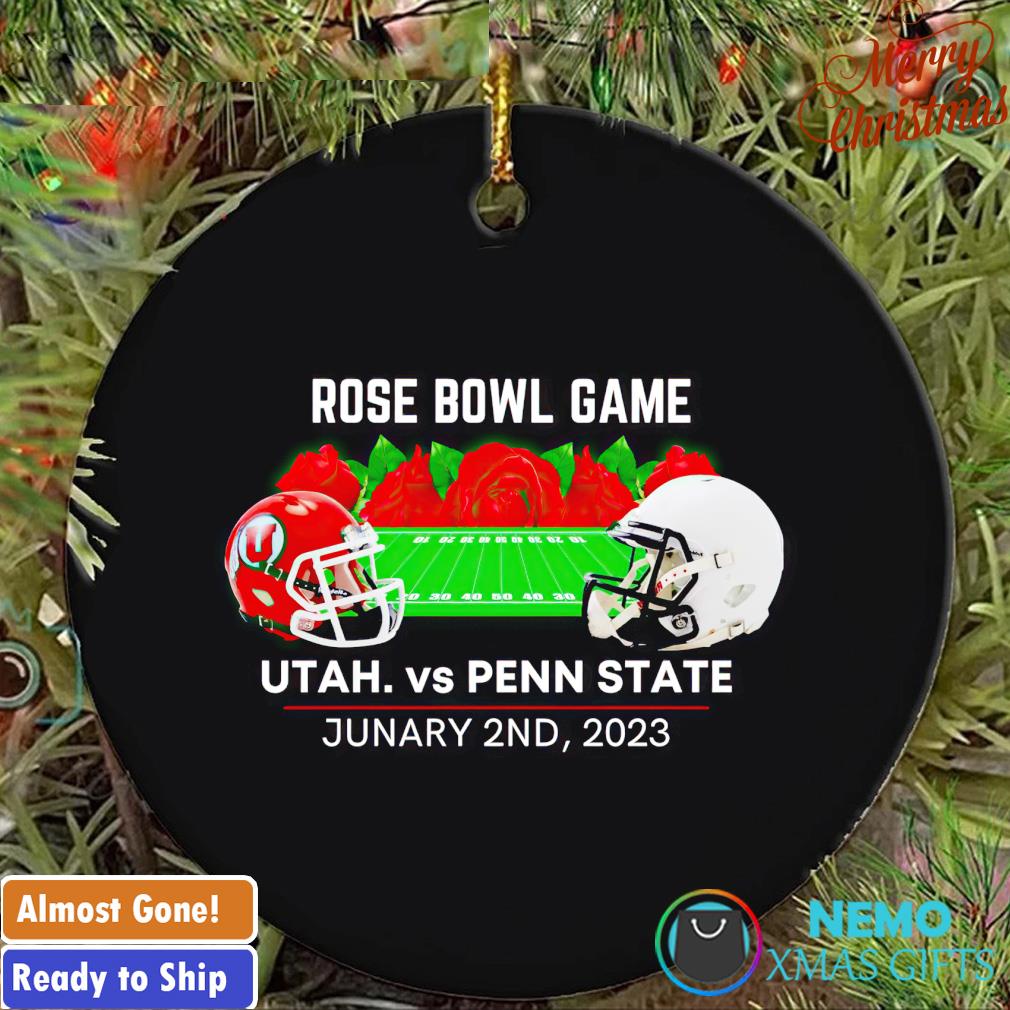 Penn State vs Utah Utes Football 2023 Rose Bowl ornament