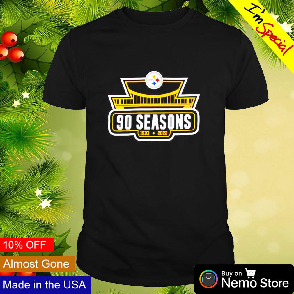 Pittsburgh Steelers 90 seasons 1933 2022 logo shirt, hoodie