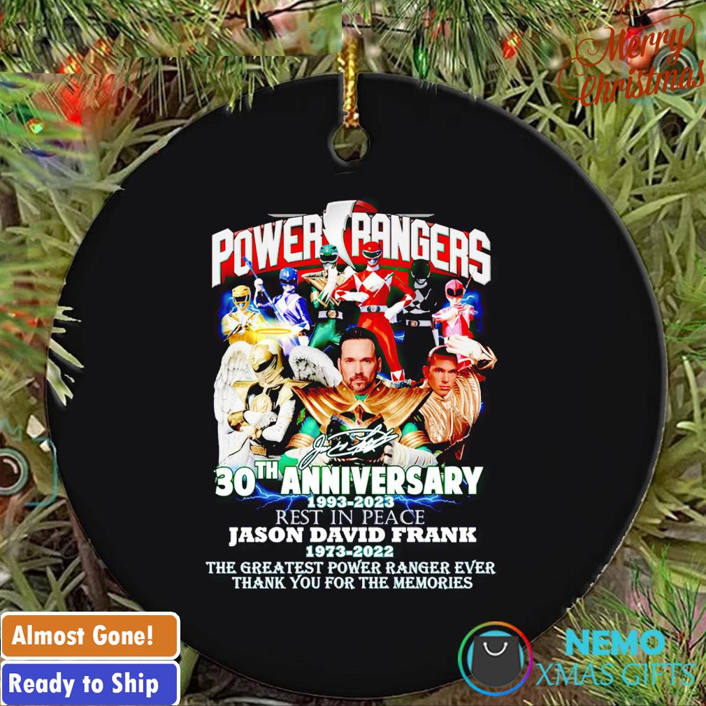 Power Rangers 30th aAnniversary rest in peace ornament