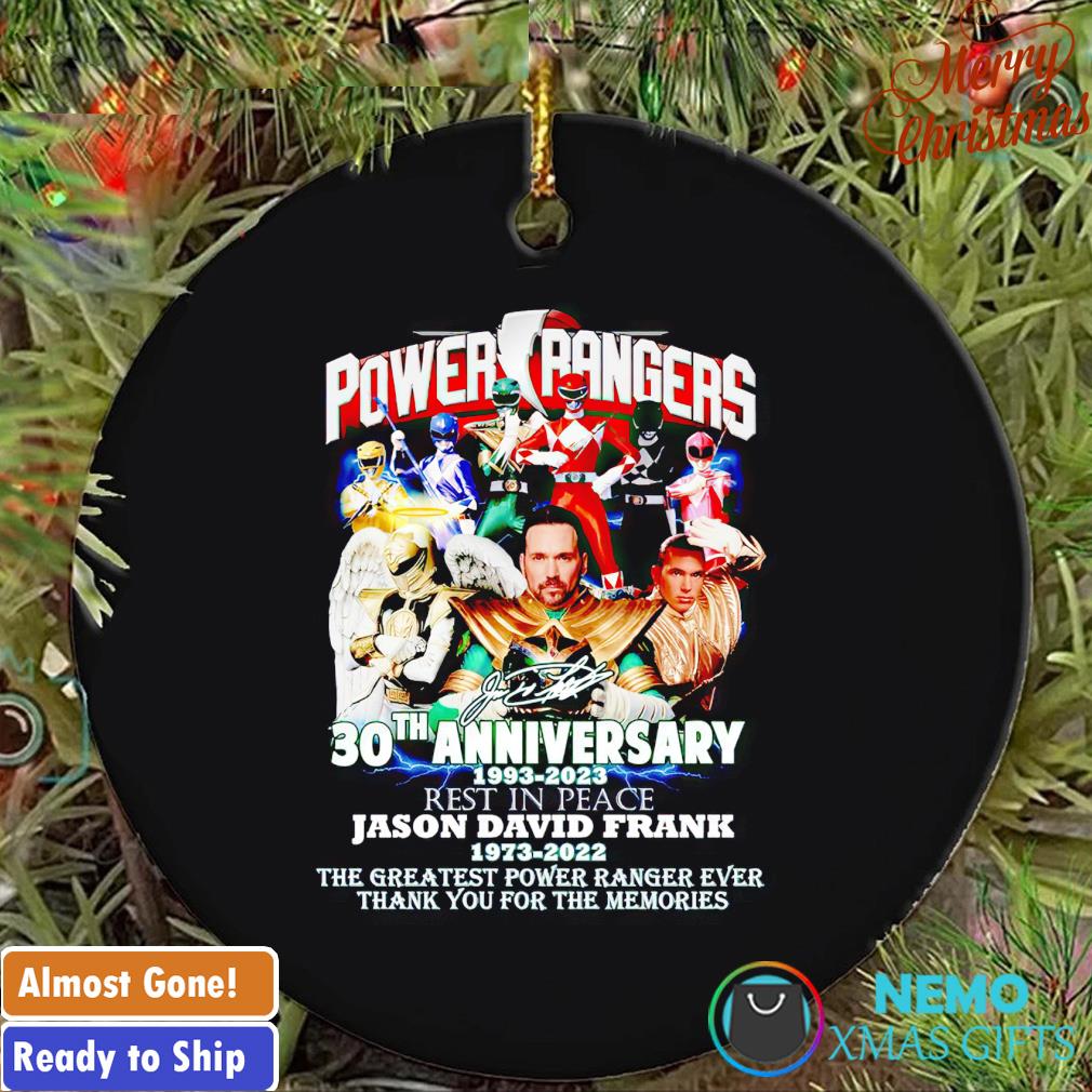 Power Rangers 30th Anniversary 1993 2023 Jason David Frank ornament