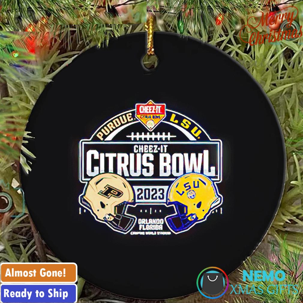 Purdue vs LSU Tiger Purdue Citrus bowl head to head ornament