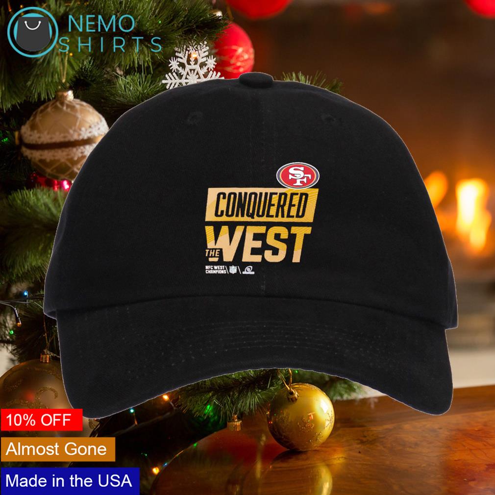 San Francisco 49ers conquered the west cap hat, hoodie, sweater and v-neck  t-shirt