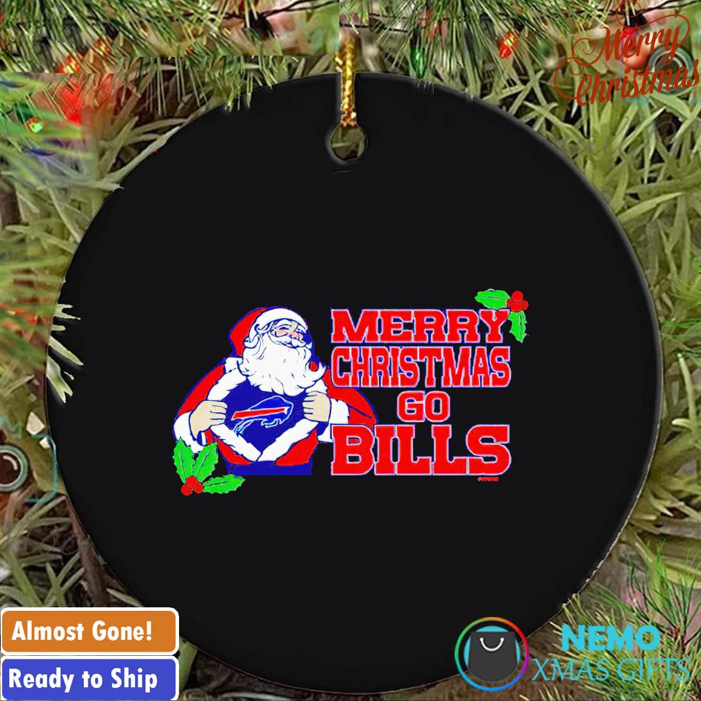 Santa Buffalo Bills merry Christmas go Bills ornament