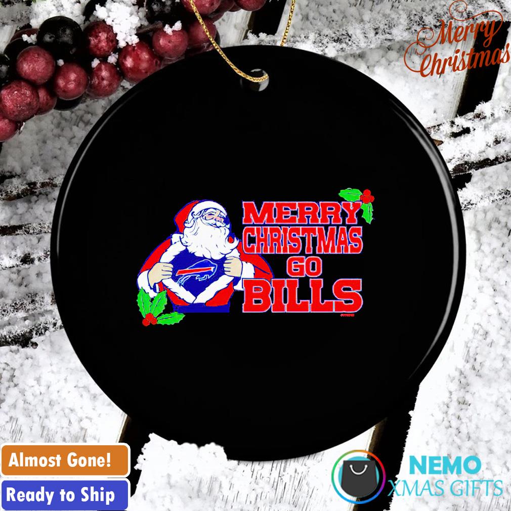 Buffalo Bills Christmas Merry Christmas Circle Ornament