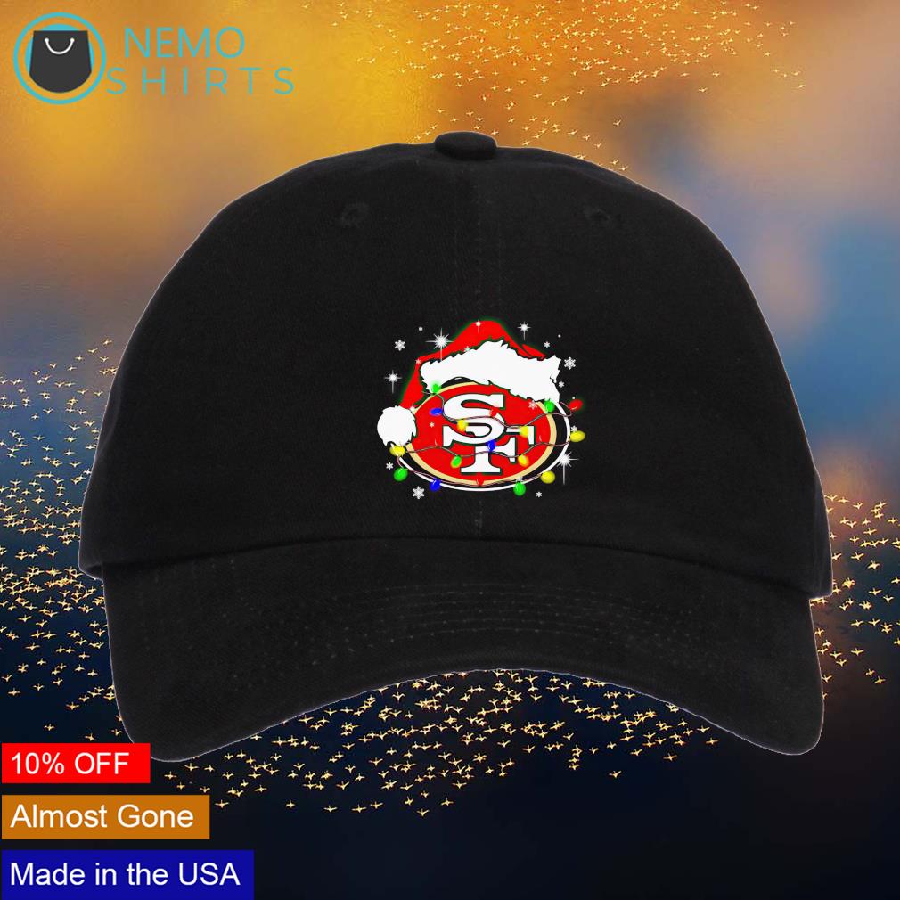 SF 49ers Santa hat Christmas cap hat, hoodie, sweater and v-neck t-shirt