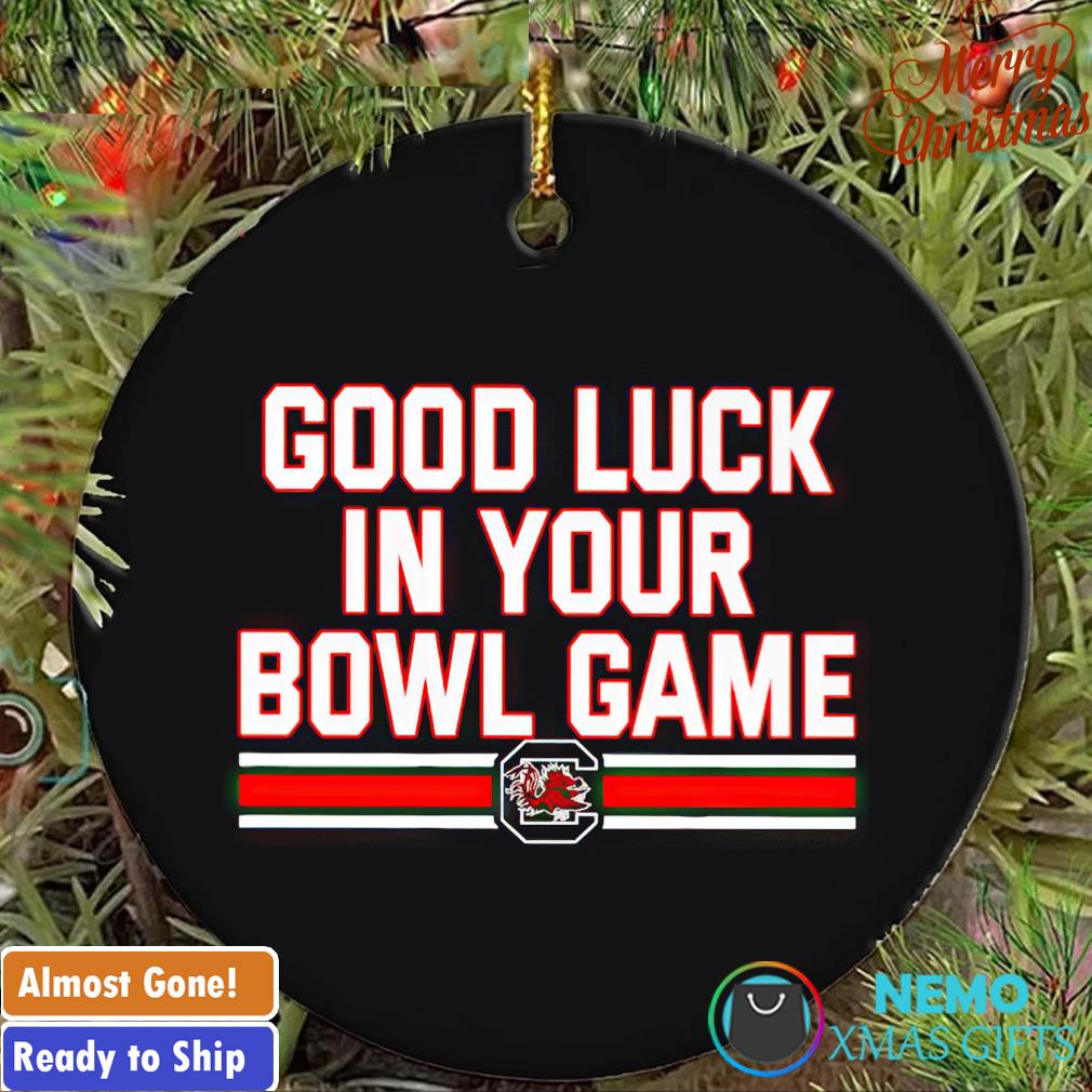 South Carolina Gamecocks good luck in your bowl game ornament