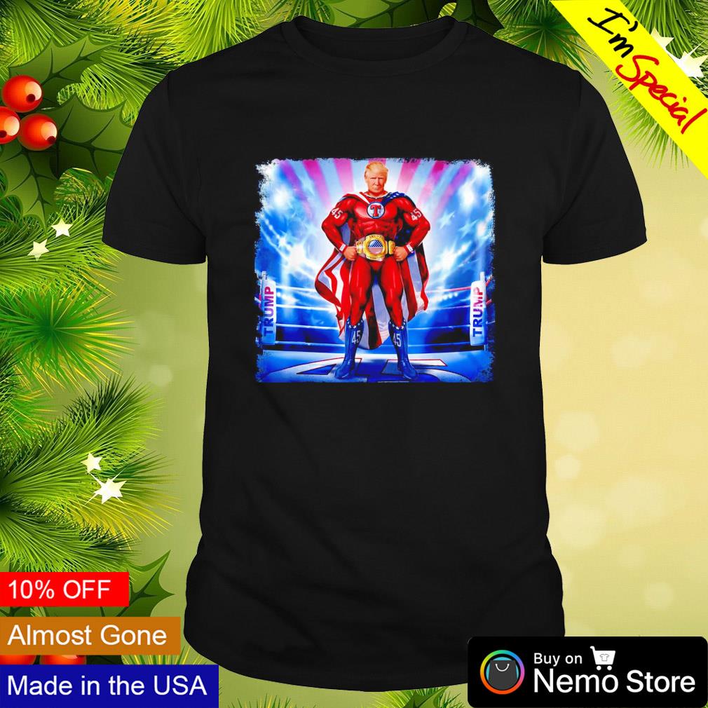 Superhero Trump champion belt shirt