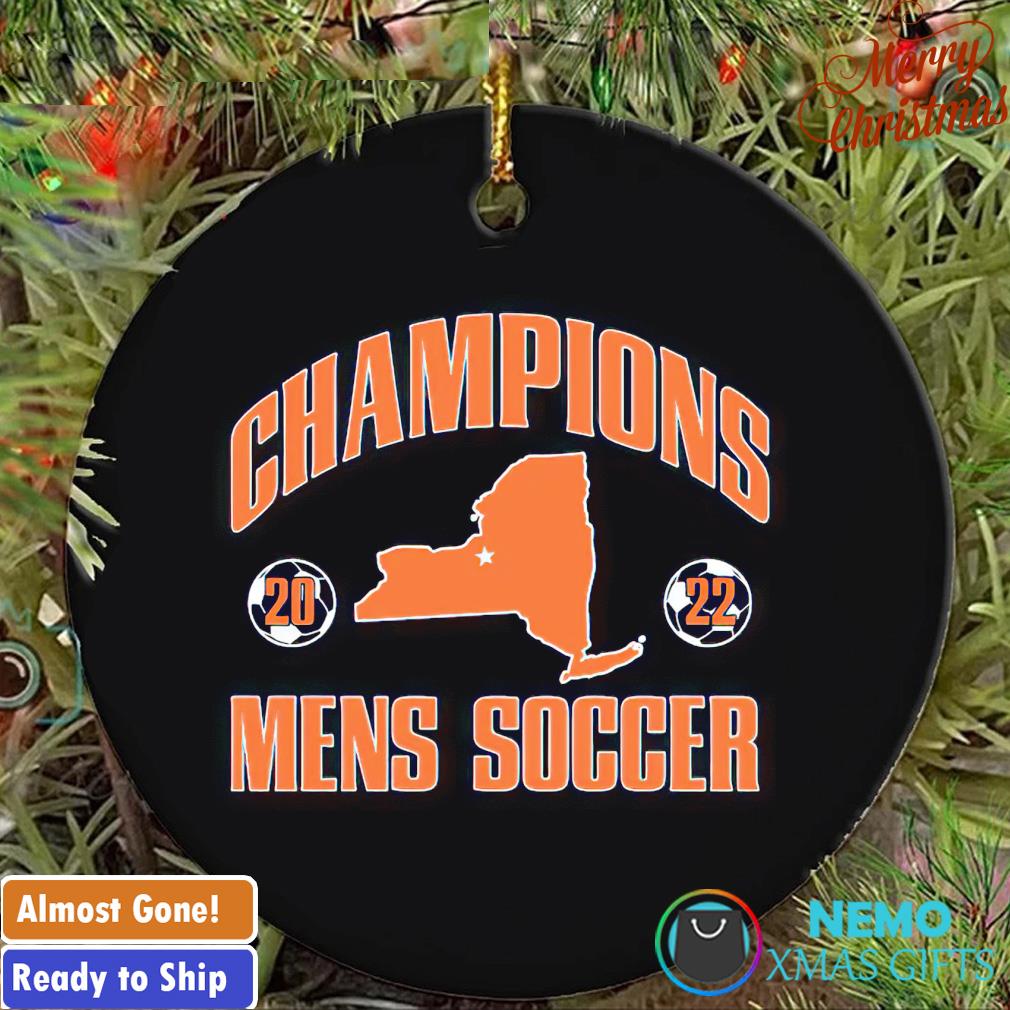 Syracuse Orange champions men's soccer 2022 ornament