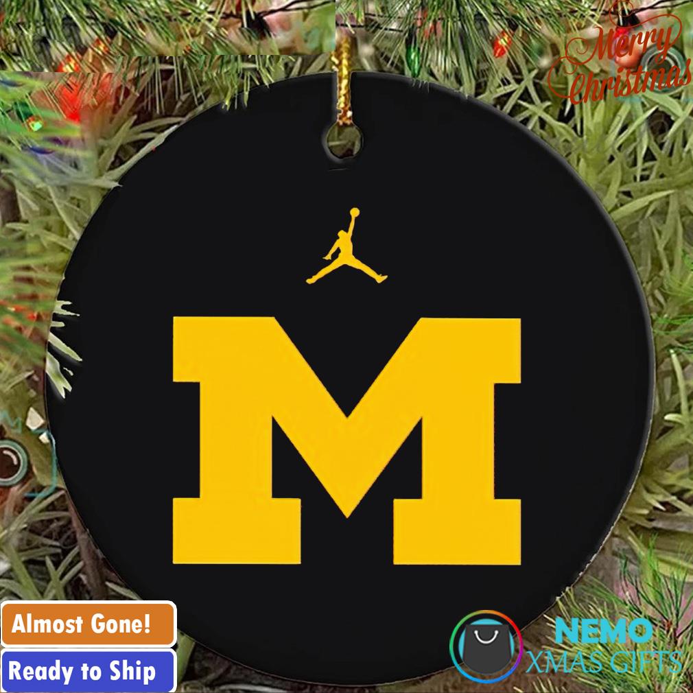 The M Michigan air ornament
