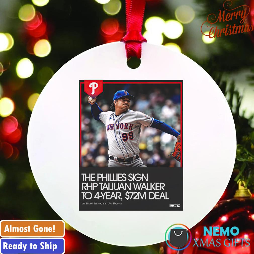 The Phillies sign RHP Taijuan Walker to 4-year ornament