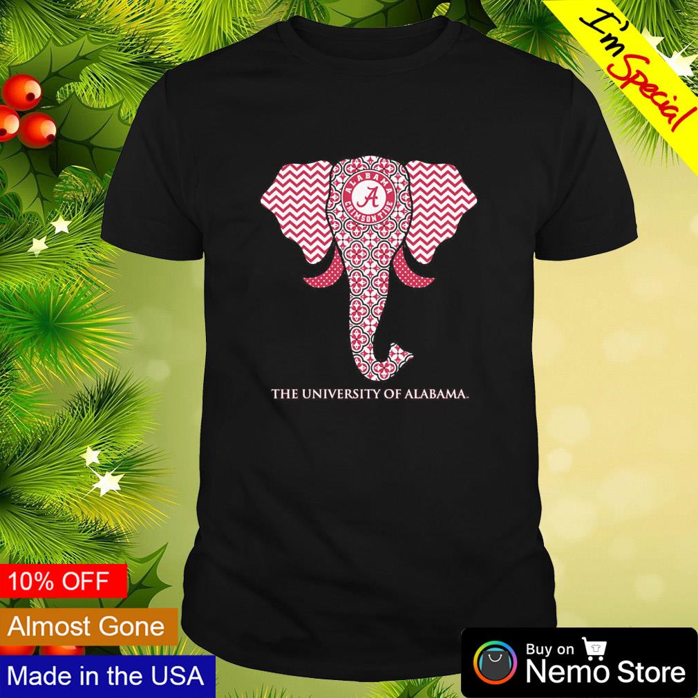 The University of Alabama Crimson Tide elephant Southern couture shirt