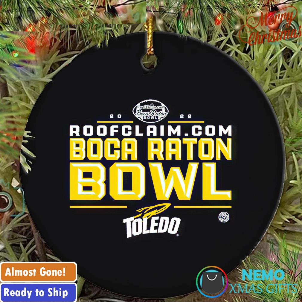 Toledo Rockets Football 2022 Boca Raton Bowl ornament