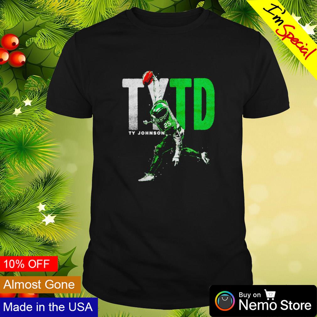 TYTD Ty Johnson New York Jets spike shirt