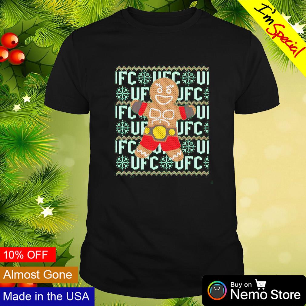 UFC gingerbread Christmas holiday shirt