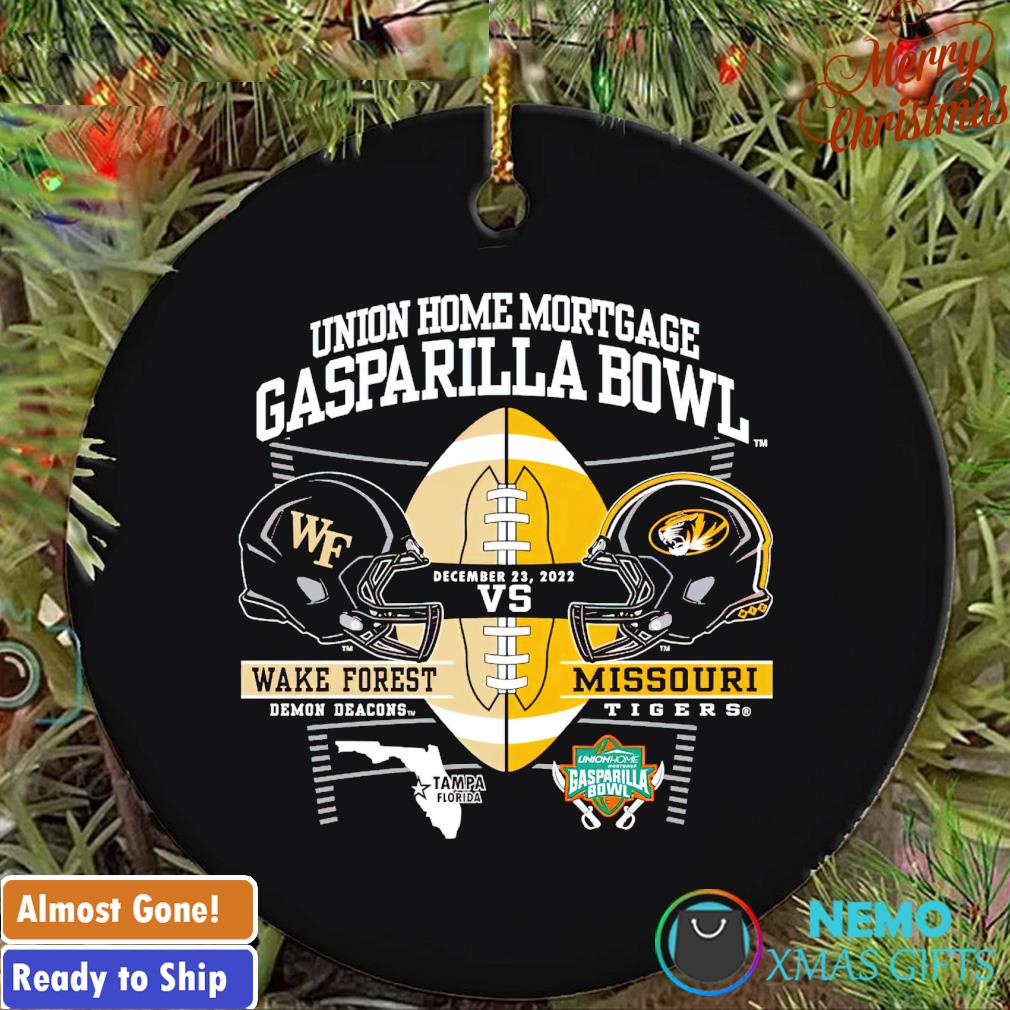 Wake Forest vs Missouri Union home Gasparilla Bowl ornament