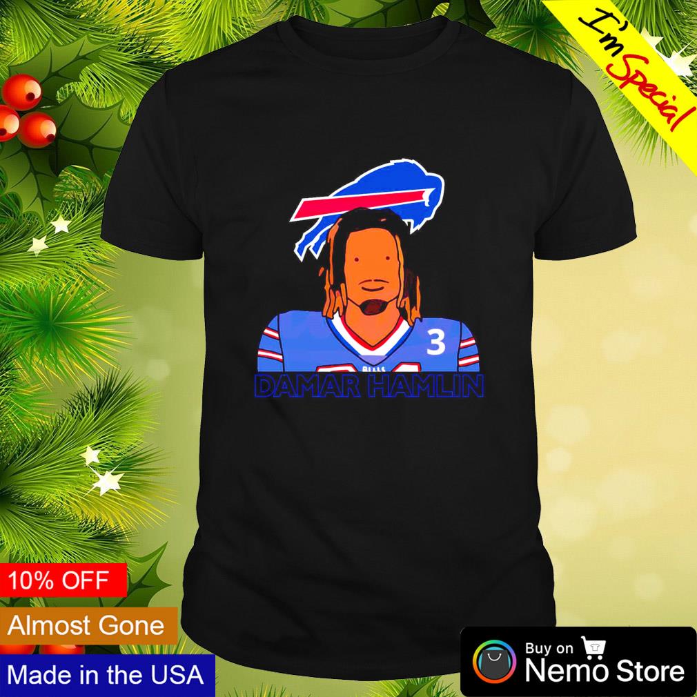 Damar Hamlin Shirt, Buffalo Football Men's Cotton T-Shirt