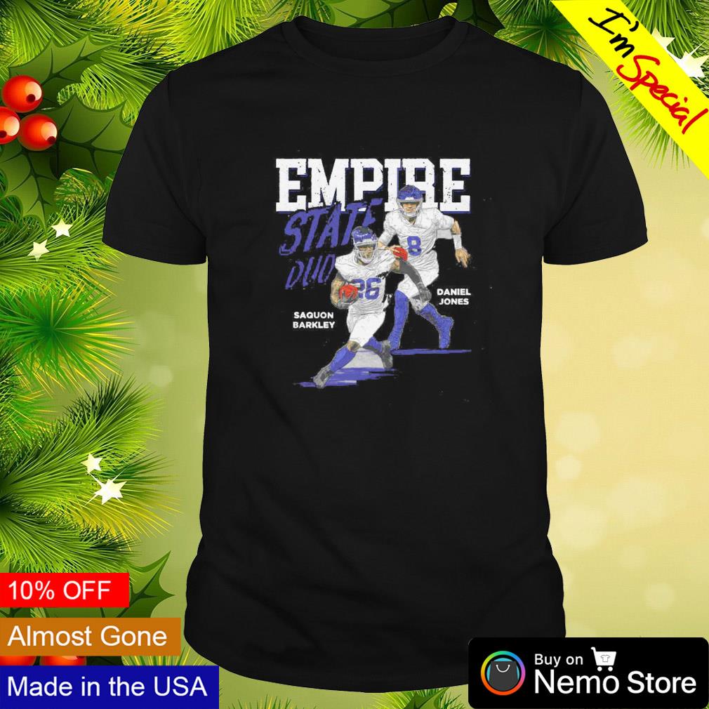 Empire state duo Saquon Barkley and Daniel Jones New York Giants shirt