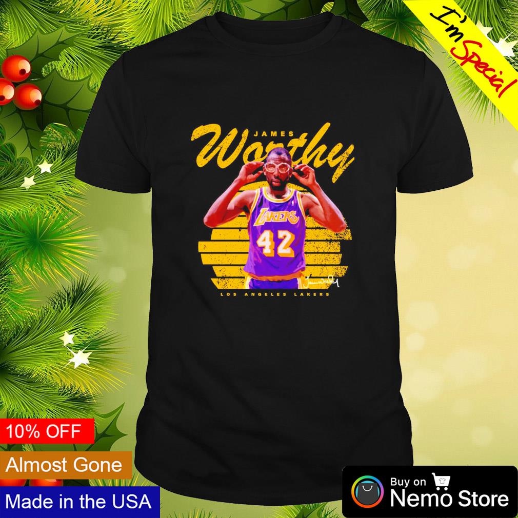 James Worthy Los Angeles Lakers shirt