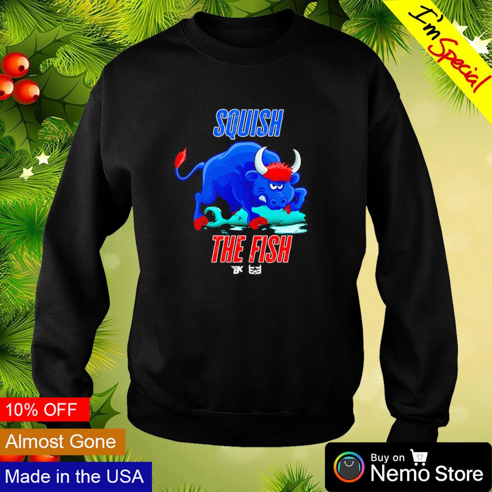 Squish the fish Buffalo Bills shirt, hoodie, sweater and v-neck t-shirt