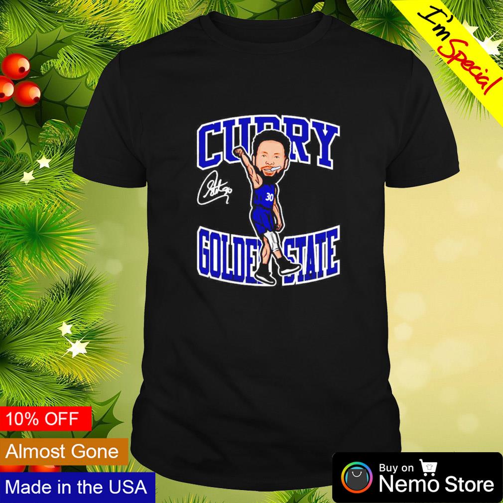 Steph Curry Golden State Warriors cartoon shirt