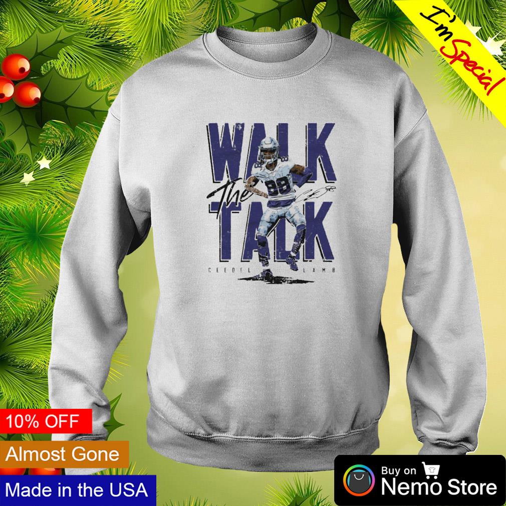 Walk the talk CeeDee Lamb Dallas Cowboys shirt, hoodie, sweater