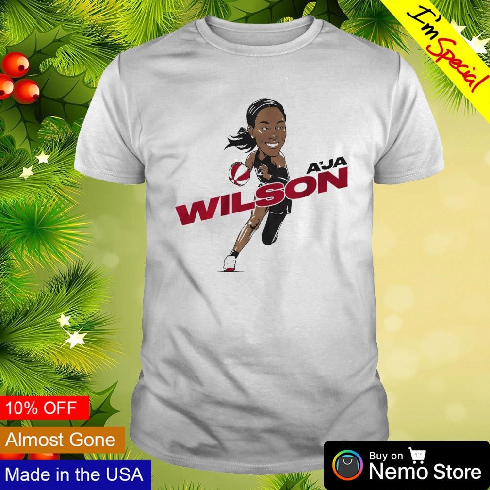 A'ja Wilson Las Vegas Aces WNBA caricature shirt