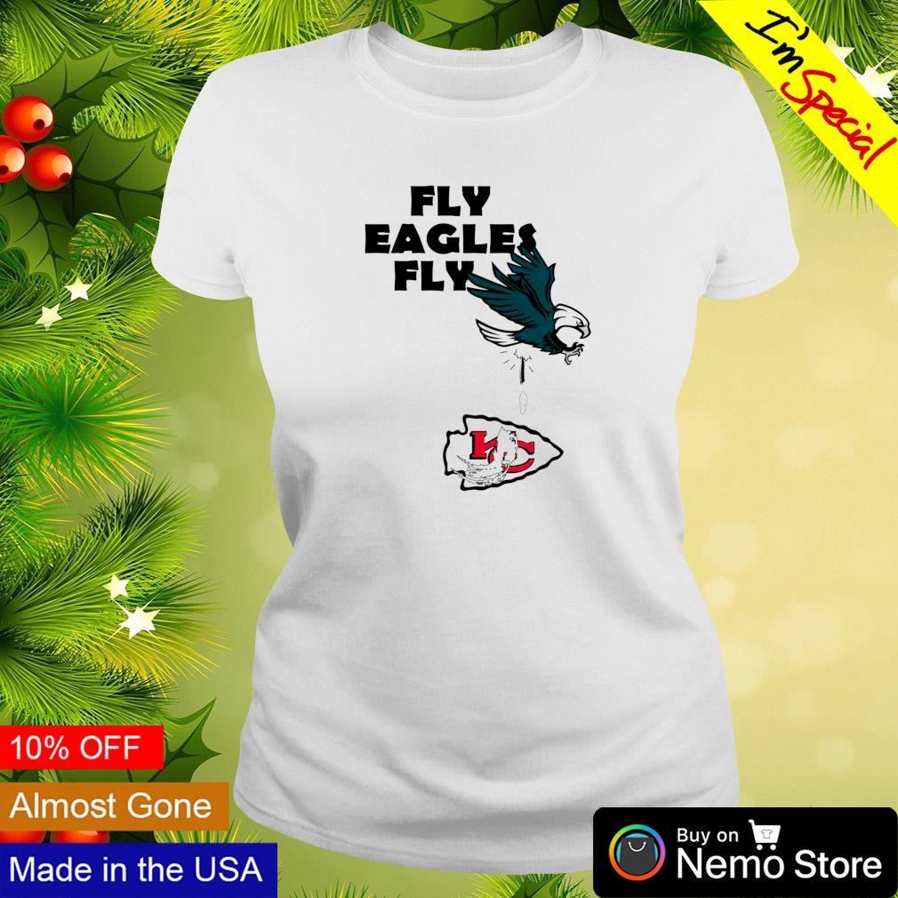 Fly Eagles fly Philadelphia Eagles over Kansas City Chiefs shirt, hoodie,  sweater and v-neck t-shirt