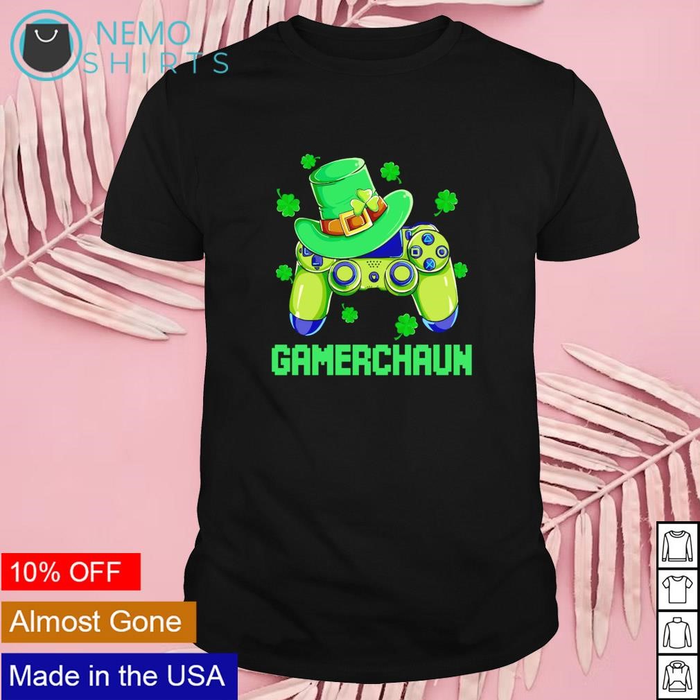 Gamerchaun video game gaming St Patricks day shirt