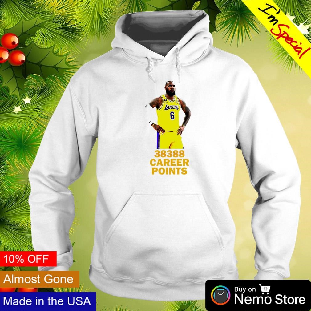 lebron James Los Angeles Lakers 38388 career points shirt