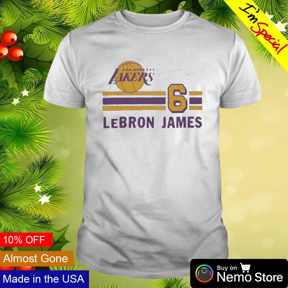 Los Angeles Lakers LeBron James signature jersey shirt