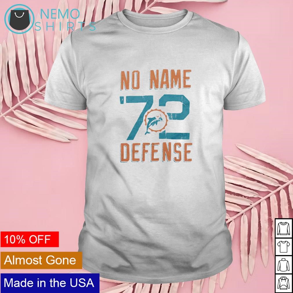 Miami Dolphins 72 no name defense shirt